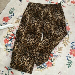 NWT cider leopard print wide leg jeans 3x